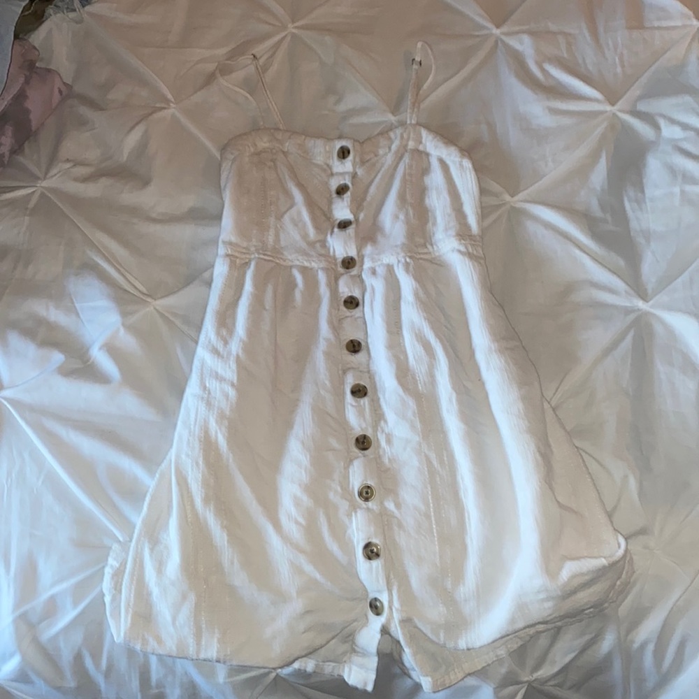 white mini dress